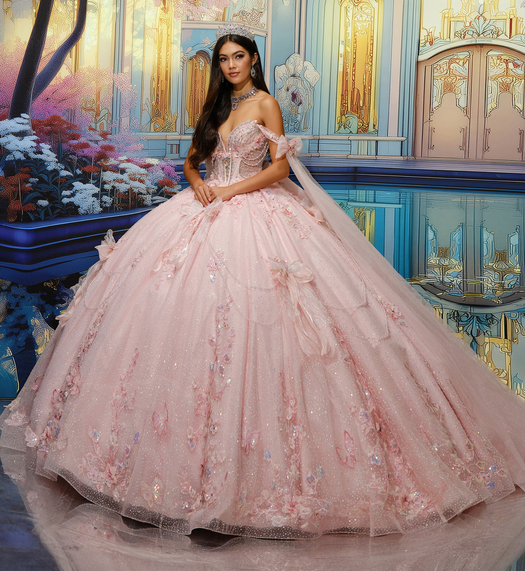 Princesa by Ariana Vara PR30225 in Petal Pink