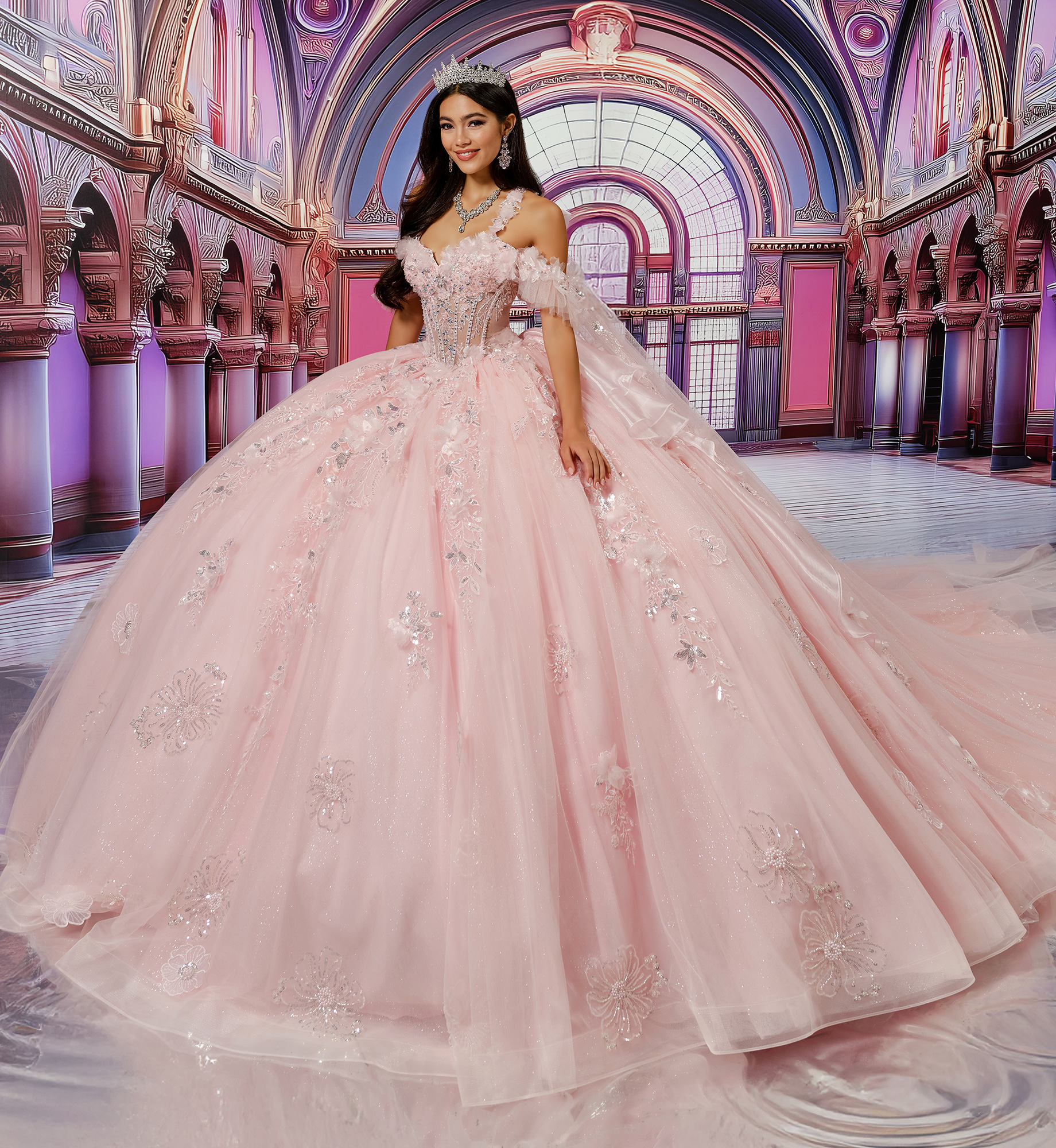 Princesa by Ariana Vara PR30227 in Light Pink
