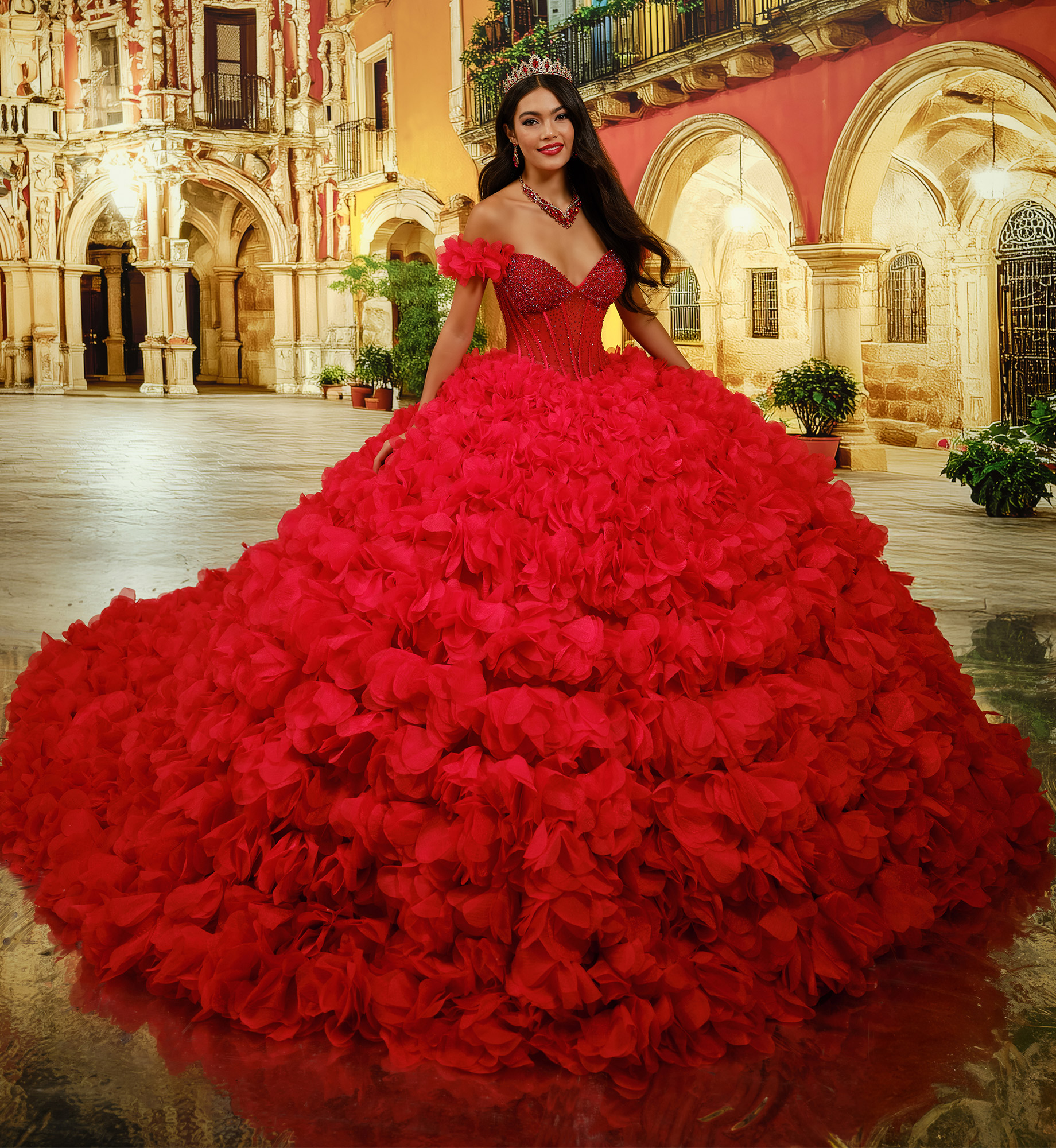 Princesa by Ariana Vara PR30232 in Red